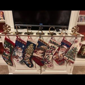 Festive Holiday Stocking Set - Multicolor